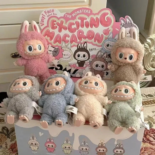 POP MART LABUBU Rab plush doll clothes vinyl doll macaron blind box pendant